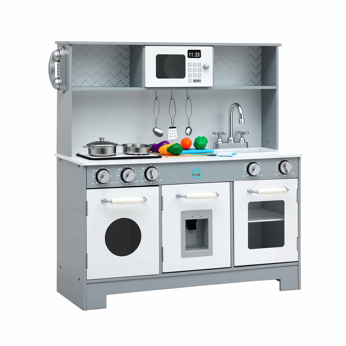 Keezi Kids Deluxe Pretend Play Kitchen Set