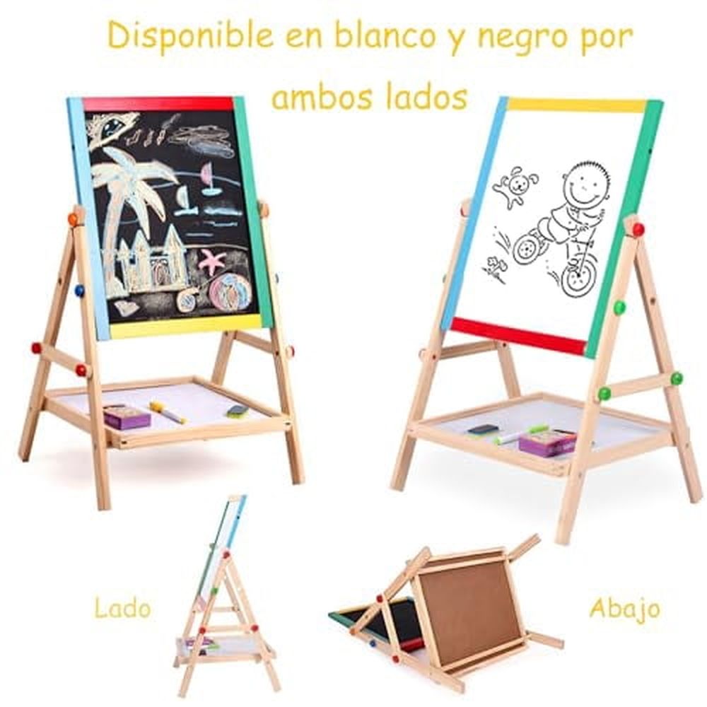 Multi Function Whiteboard Blackboard Easel