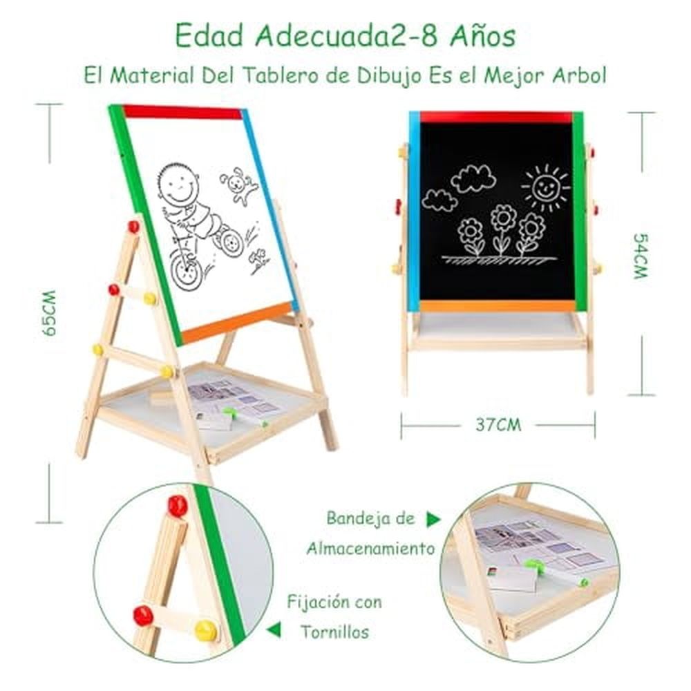 Multi Function Whiteboard Blackboard Easel