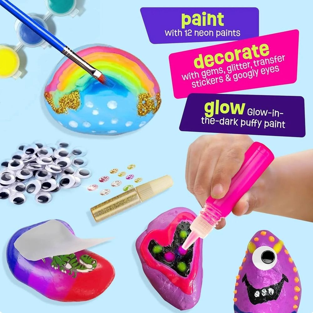 Glow in the Dark Rock Painting Kit