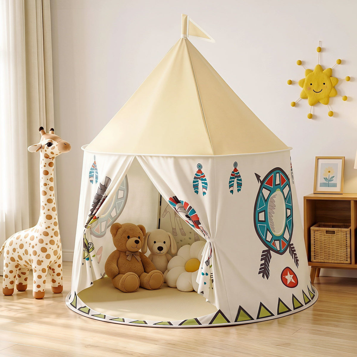 Keezi Kids Teepee Tent Playhouse