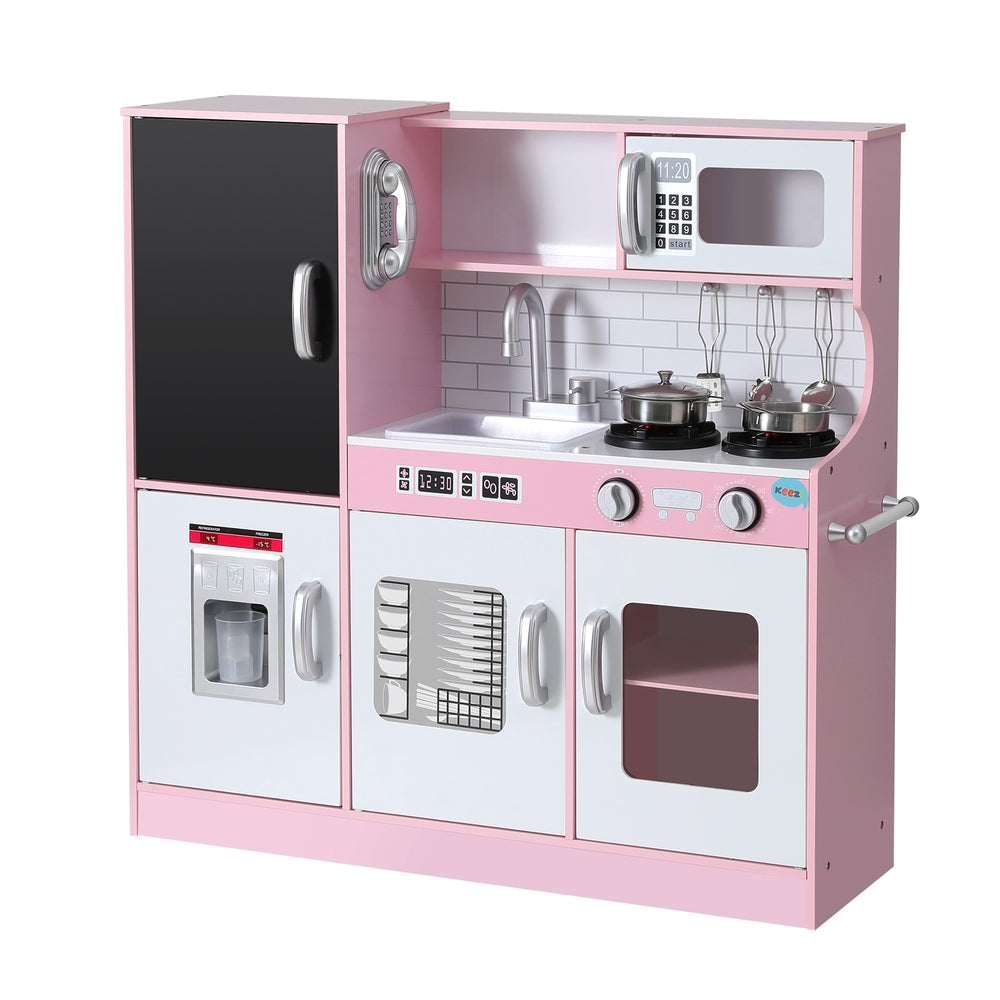 Keezi Kids Pretend Play Kitchen with Blackboard
