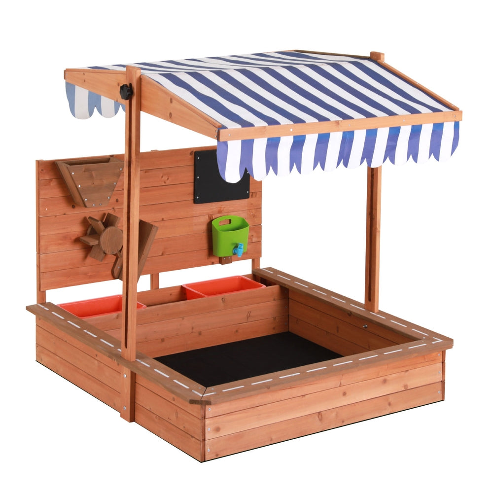 Keezi Kids 110cm SandBox with Canopy