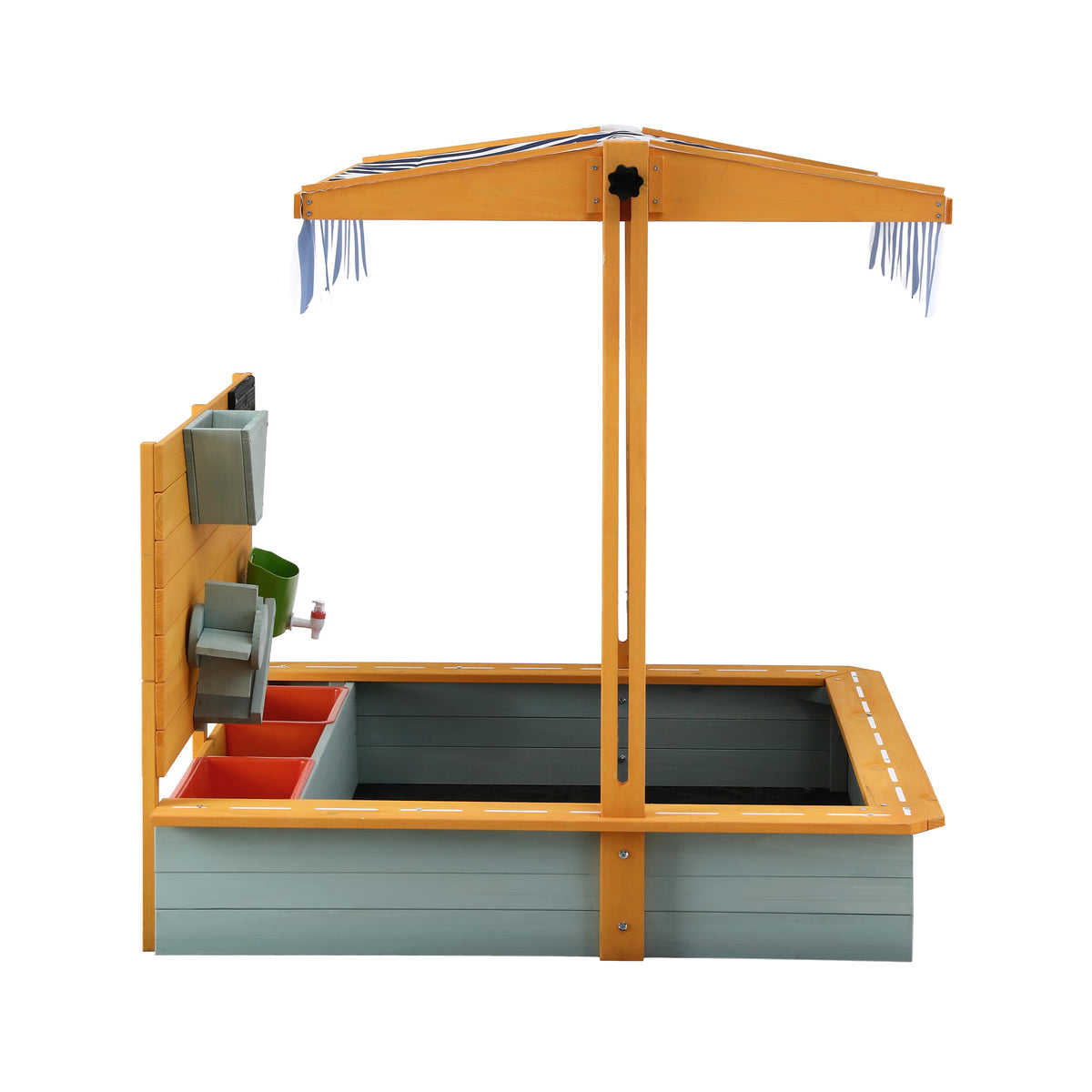 Keezi Kids 110cm SandBox with Canopy