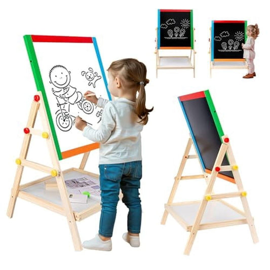 Multi Function Whiteboard Blackboard Easel