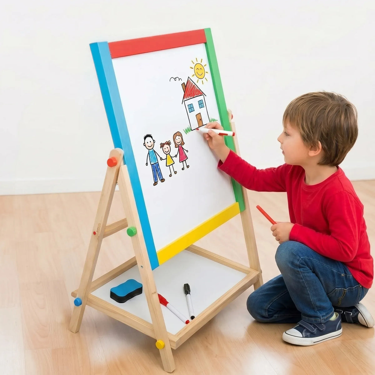 Carla 2 in 1 Chalkboard & Whiteboard