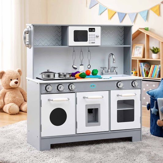 Keezi Kids Deluxe Pretend Play Kitchen Set