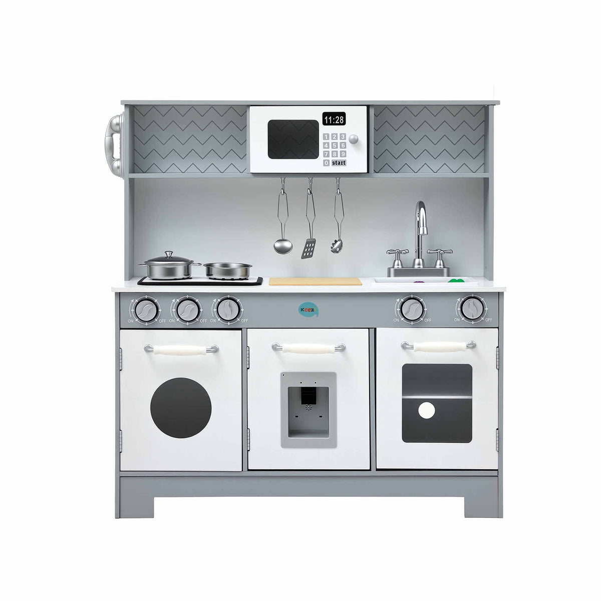 Keezi Kids Deluxe Pretend Play Kitchen Set