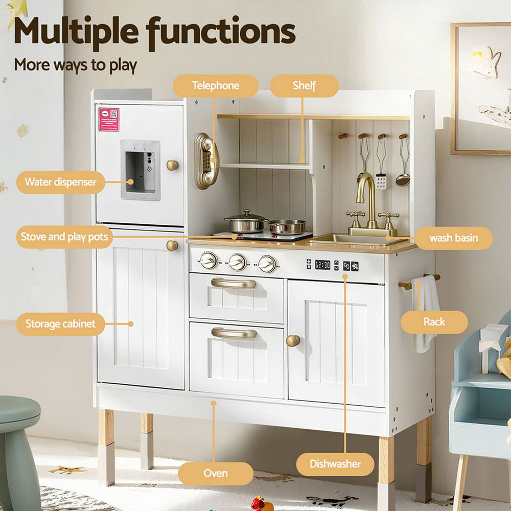 Keezi Kids Luxe Kitchen Pretend Play Set
