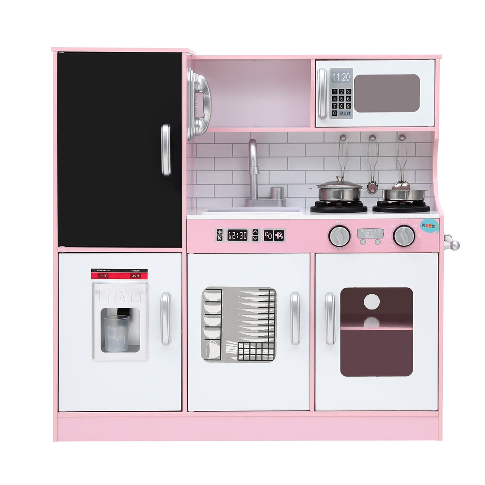 Keezi Kids Pretend Play Kitchen with Blackboard