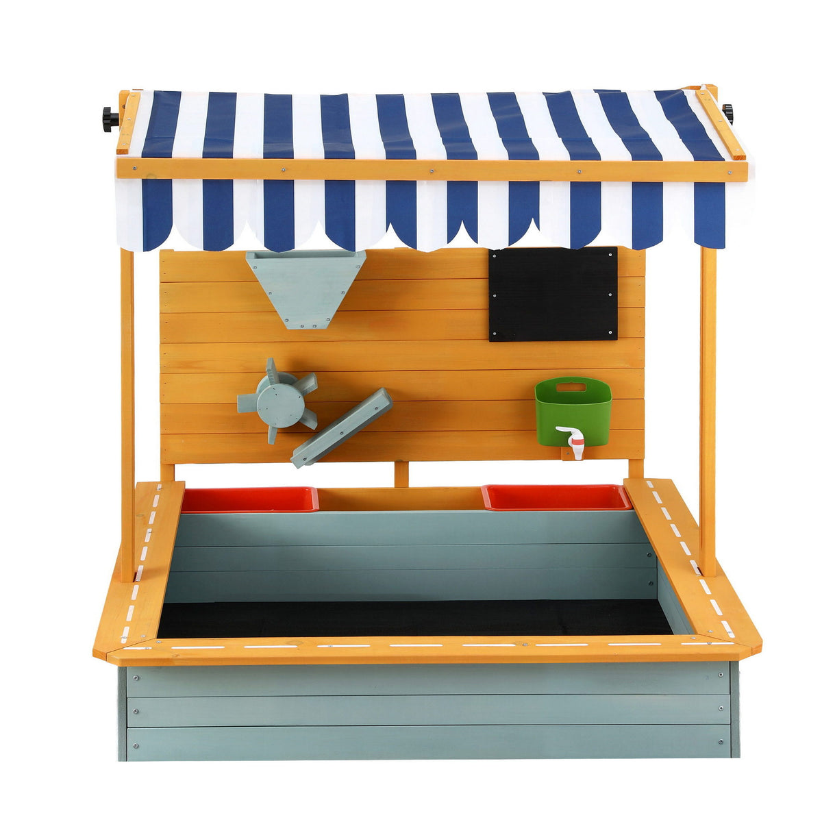 Keezi Kids 110cm SandBox with Canopy