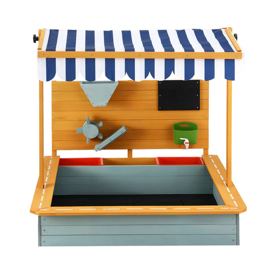 Keezi Kids 110cm SandBox with Canopy