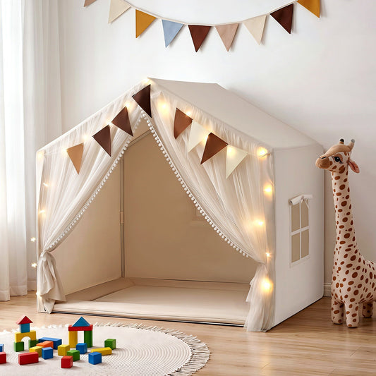 Keezi Kids Playhouse Tent with Star Lights