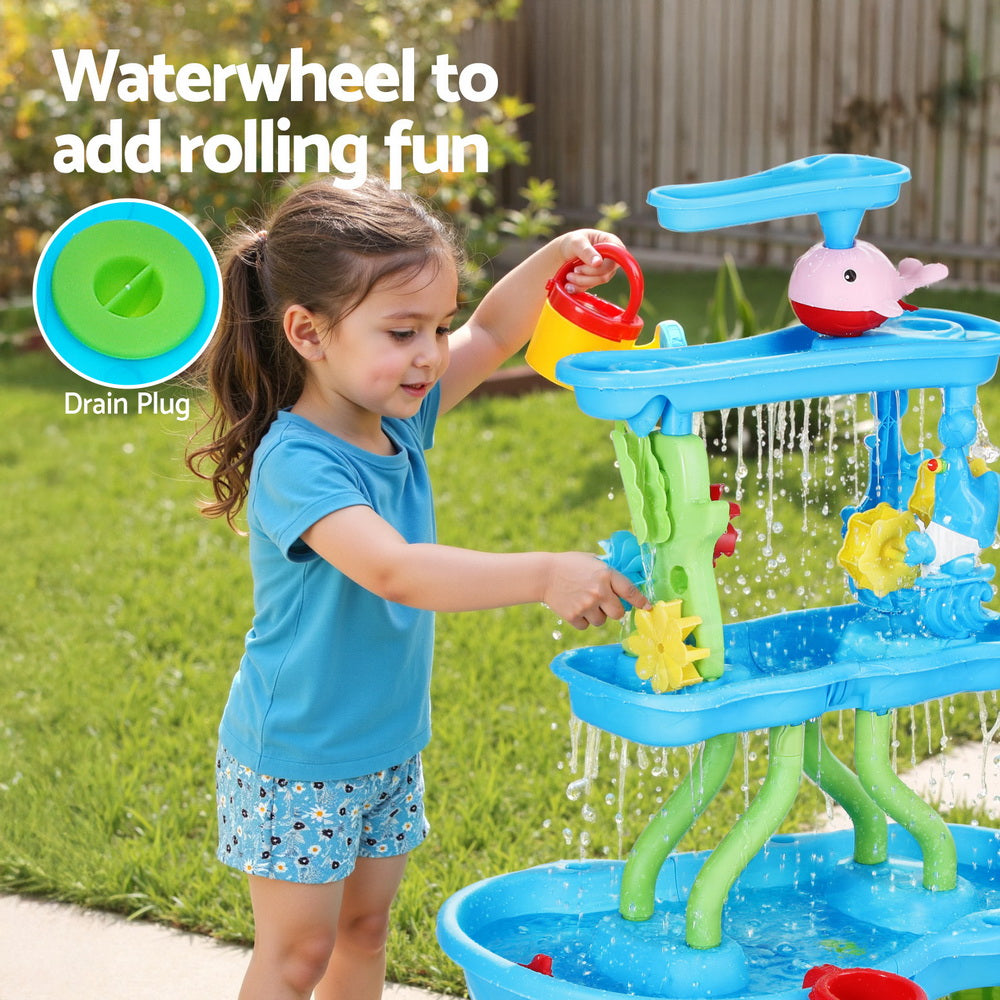 Keezi Kids Waterfall Tower Sand & Water Play Set